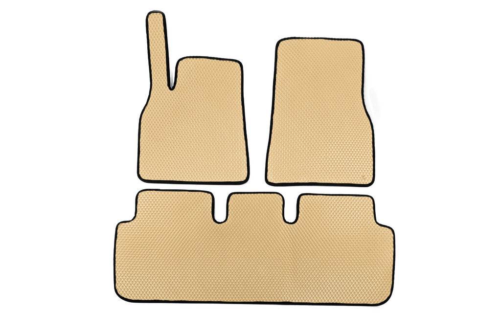 EVA mats (2021+, Beige) for Tesla Model S - Reelken Auto