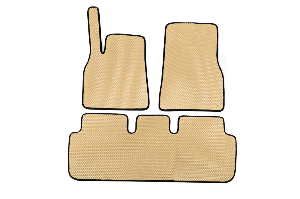 EVA Floor Mats (2021+, Beige) for Tesla Model S 2012– - image 1