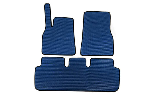 EVA Mats (2021+, Blue) for Tesla Model S - Reelken Auto