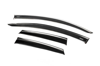 Windbreakers with chrome (4 pcs, Niken) for Opel Crossland X - Reelken Auto