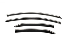 Window deflectors with chrome trim (4 pcs, Niken) for Toyota Camry 2018-2023 - image 1