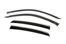 Window deflectors with chrome trim (4 pcs, Niken) for Honda Civic Sedan 2021- - image 2