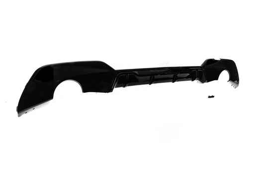 Rear Bumper Diffuser DPT (for M-Sport 2018-2022, Gloss Black) for BMW 3 Series G20/G21 2018- - image 1