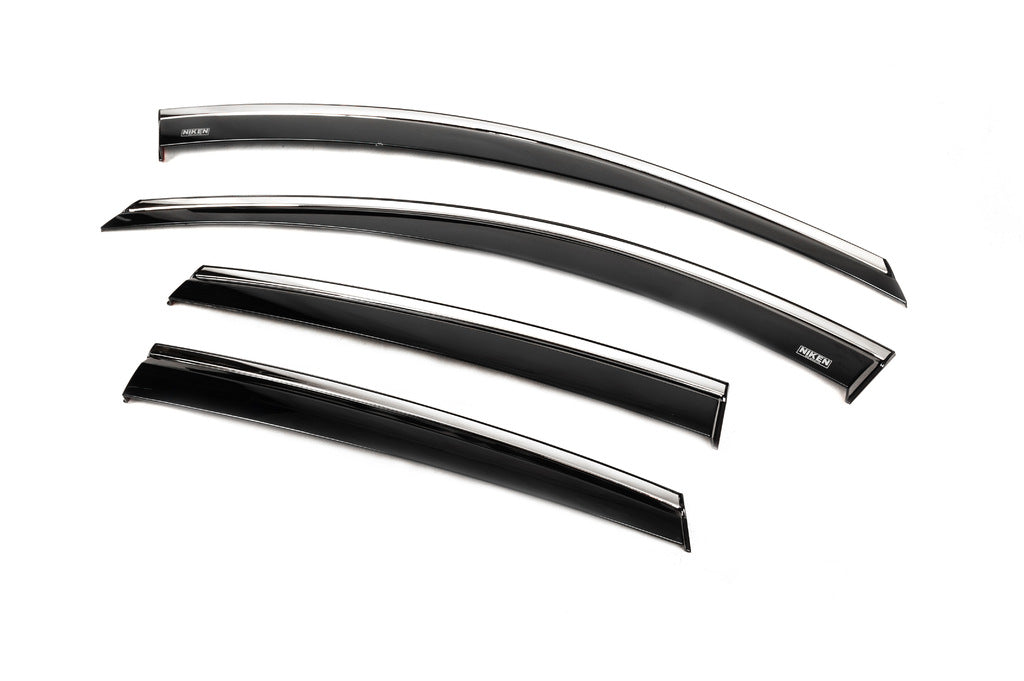 Window deflectors with chrome trim (4 pcs, Niken) for Opel Antara 2006-2017 - image 7
