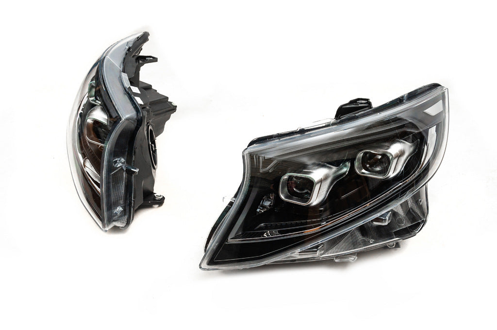 LED headlights (2025 design, 2 pcs) for Mercedes Vito / V-class W447 2014↗ year - image 1