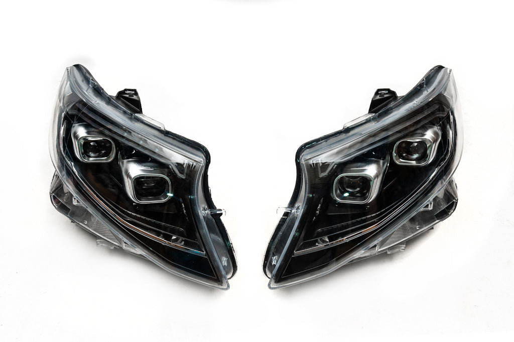 LED headlights (2025 design, 2 pcs) for Mercedes Vito / V-class W447 2014↗ year - image 3