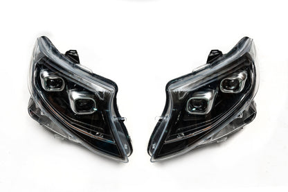 LED headlights (2025 design, 2 pcs) for Mercedes Vito / V-class W447 2014↗ year - image 3