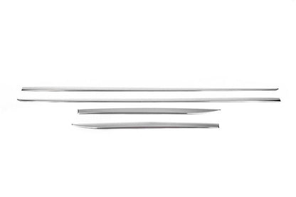 Door moldings (4 pcs., stainless steel) for Skoda Fabia 2014-2021 - Reelken Auto