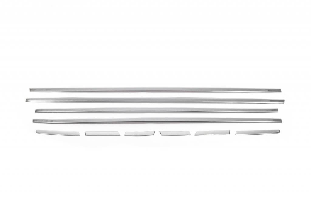 The lower edging of OmsaLine glasses (10 pcs., stainless steel) for Honda HR-V 2021↗︎ - Reelken Auto
