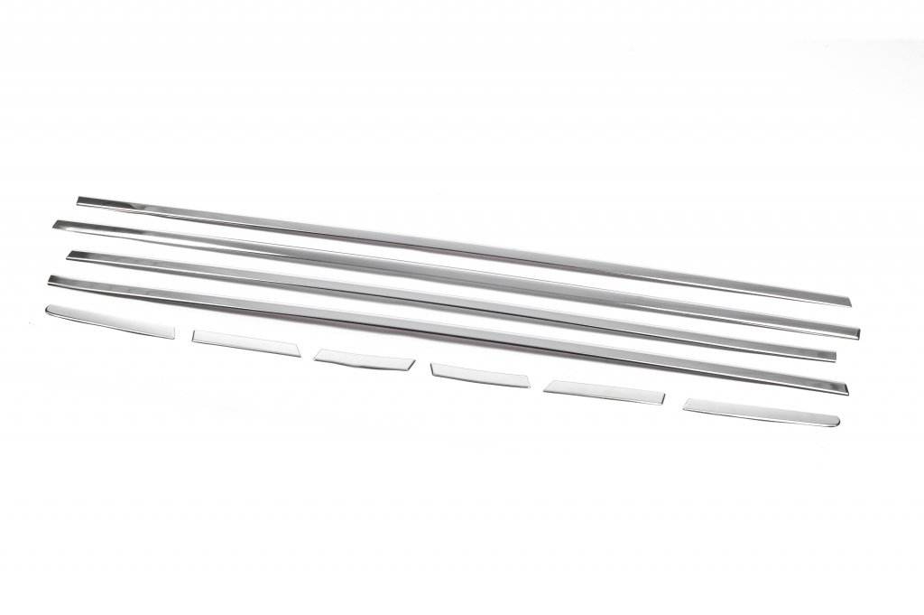 The lower edging of OmsaLine glasses (10 pcs., stainless steel) for Honda eNP1 - Reelken Auto