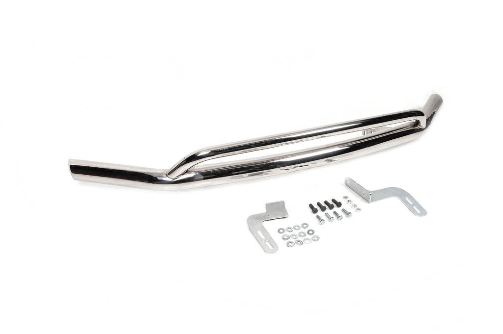 Vegas double front lip (stainless steel, 76mm) for Mercedes X class - Reelken Auto