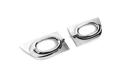 Covers for fog lights, 2009-2012 (2 pcs, layer) for Honda Civic Sedan VIII 2006-2011 - Reelken Auto