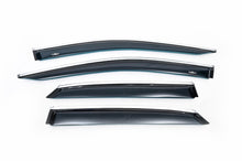 Window Deflectors with Chrome Trim Short (4 pcs, HIC) for Lexus RX 2016-2022 - image 2