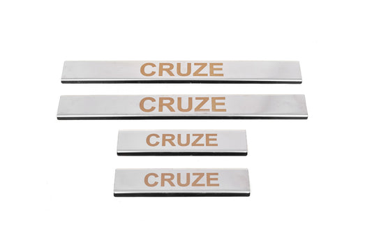 Door Sill Covers V1 (4 pcs, Carmos) for Chevrolet Cruze 2009-2015 - image 2