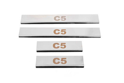 Sill Carmos V1 (4 pieces, stainless.) for Citroen C-5 2008-2017 - Reelken Auto