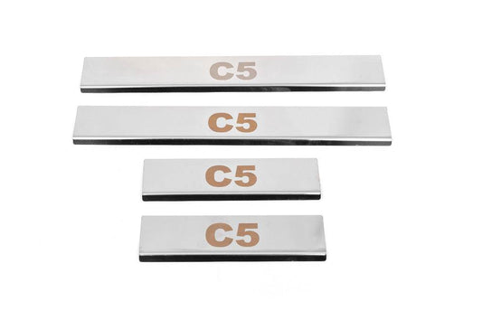 Sill Carmos V1 (4 pieces, stainless.) for Citroen C-5 2008-2017 - Reelken Auto