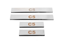 Door Sill Protectors Carmos V1 (4 pcs, Stainless Steel) for Citroen C-5 2008-2017 - image 1