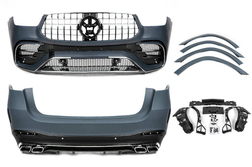 AMG GLE63 Body Kit Set (with full rear bumper) for Mercedes GLE W167 2018- - image 2