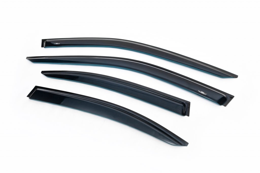 Window Deflectors (4 pcs, HIC) for SsangYong Action 2005-2018 - image 1