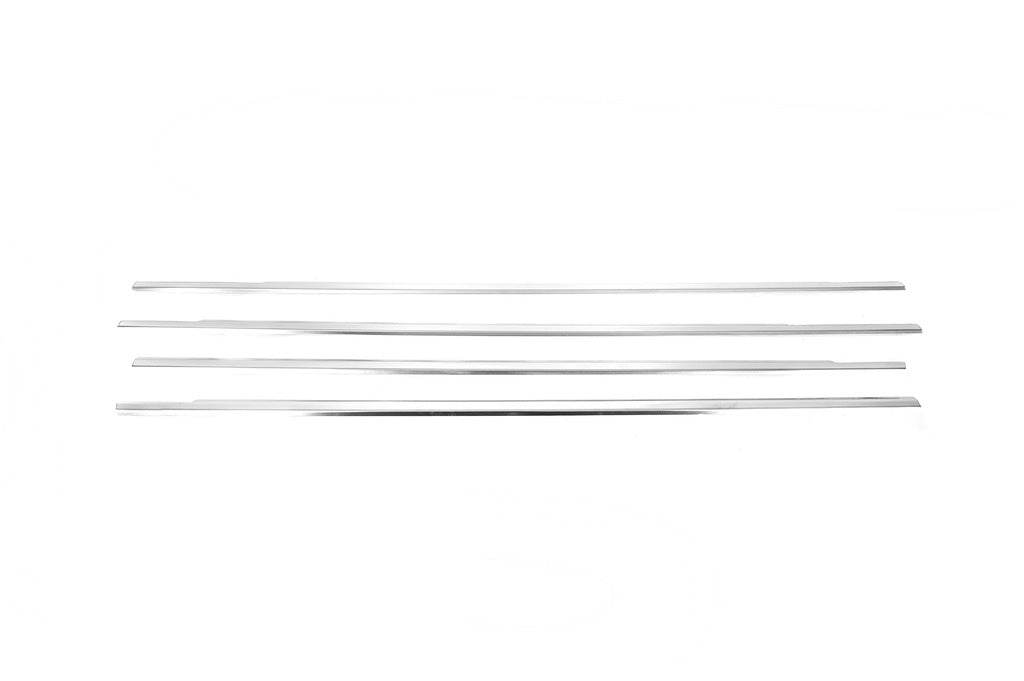 Outside border windows (4 pcs, stainless steel) for Renault Scenic 1998-2003 - Reelken Auto