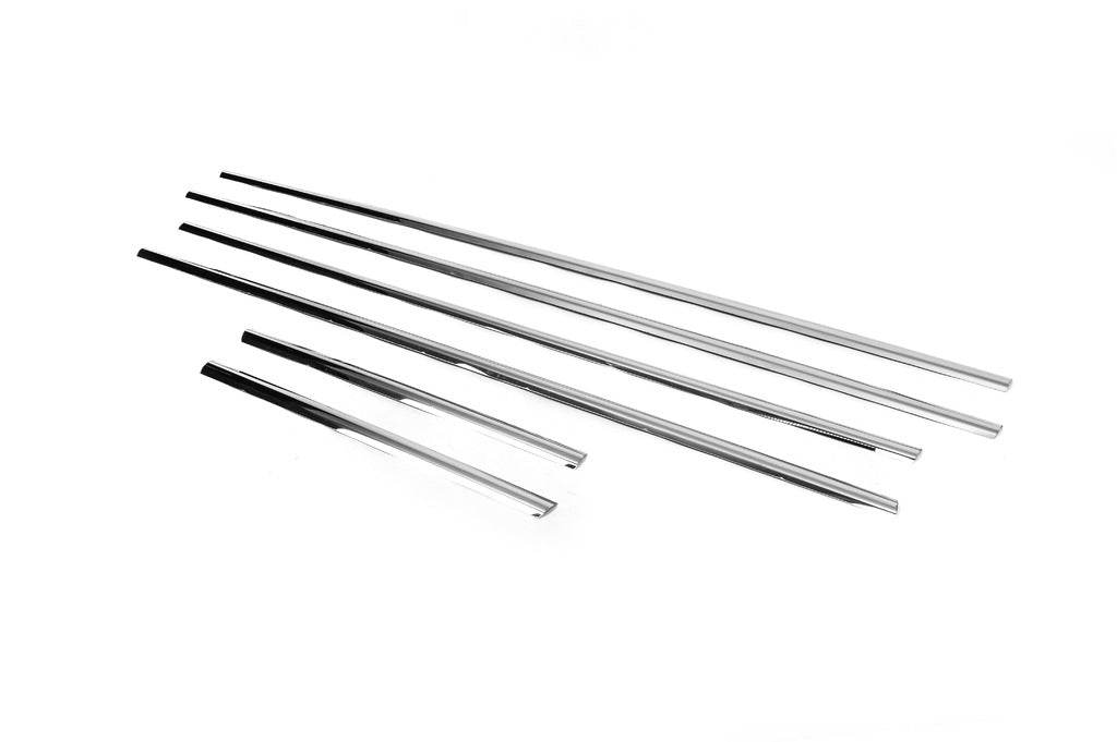 Lower steel moldings (6 pcs, stainless steel.) for BMW X5 E-53 1999-2006 - Reelken Auto