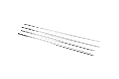 Outside border windows (4 pcs, stainless steel) for Renault Scenic 1998-2003 - Reelken Auto