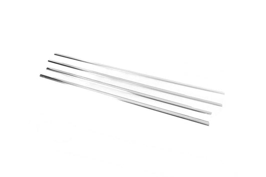 Outside border windows (4 pcs, stainless steel) for Renault Scenic 1998-2003 - Reelken Auto