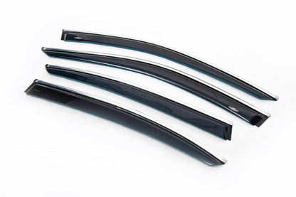 Window vents with chrome molding SD (4 PCs, HIC) for Volkswagen Passat B8 2015-2023 - Reelken Auto