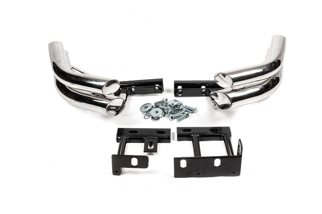 Rear double corners Libao (stainless) for Hyundai Santa Fe 2 2006-2012 - Reelken Auto