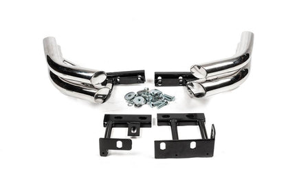 Rear double corners Libao (stainless) for Hyundai Santa Fe 2 2006-2012 - Reelken Auto