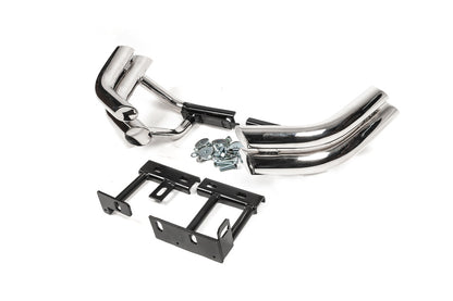 Rear double corner bars Libao (stainless steel) for Hyundai Santa Fe 2 2006-2012 - image 1