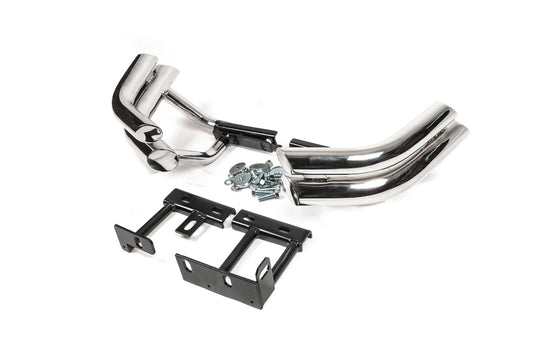 Rear double corner bars Libao (stainless steel) for Hyundai Santa Fe 2 2006-2012 - image 1