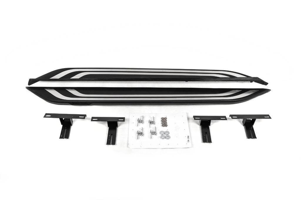 Side sills OEM V2B (2 pieces, aluminum) for Toyota Rav 4 2019- - Reelken Auto