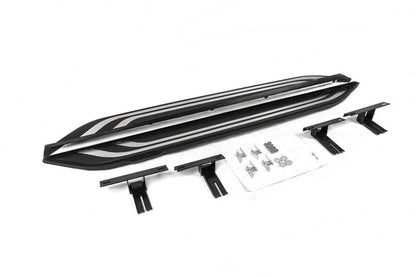 Side sills OEM V2B (2 pieces, aluminum) for Toyota Rav 4 2019- - Reelken Auto