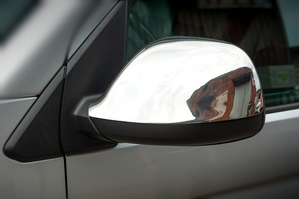 Mirror Covers (2 pcs, Stainless Steel) for Volkswagen T6 2015-2024 - image 1