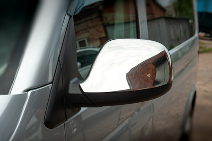 Mirror Covers (2 pcs, Stainless Steel) for Volkswagen T6 2015-2024 - image 2