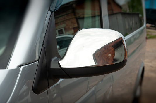 Covers for mirrors (2 pieces, stainless steel) for Volkswagen T6 - image 2