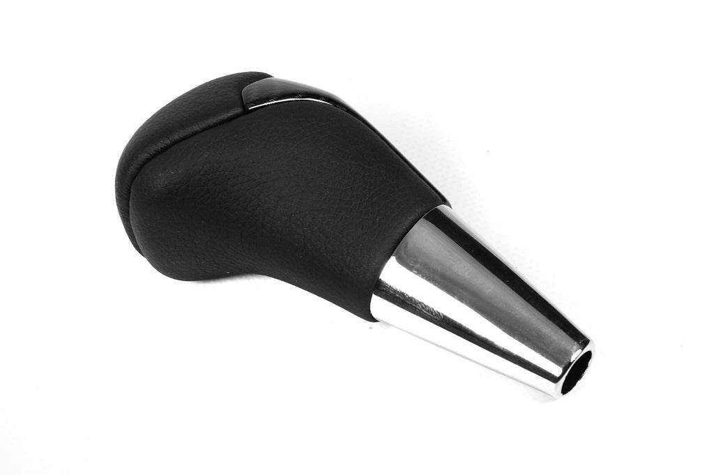 Gear shift knob (Black leather + carbon) for Toyota Land Cruiser 200 - Reelken Auto