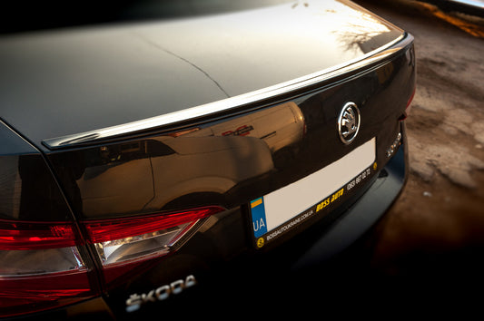 Lip Spoiler (Sunplex, black) (119.2cm*7.3cm) for Skoda Superb 2015-2024 - image 2