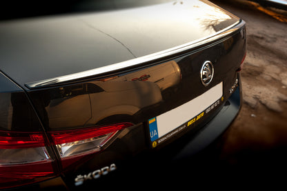 Lip Spoiler (Sunplex, black) (119.2cm*7.3cm) for Skoda Superb 2015-2024 - image 2