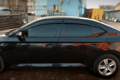 Window Deflectors SD (4 pcs, Sunplex Sport) for Skoda Superb 2015-2024 - image 2