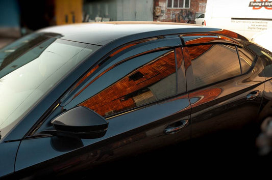 Visors SD (4 pcs, Sunplex Sport) for Skoda Superb 2015-2024 - Reelken Auto