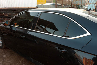 Complete edging of windows (stainless steel) for Skoda Superb 2015-2024 - Reelken Auto