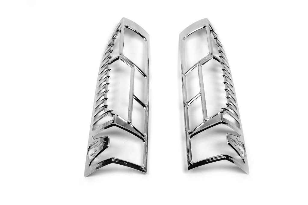 Chrome Tail Light Covers with Curve (2 pcs, Plastic) for Opel Movano 2021- - image 2