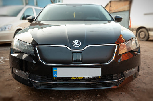 Winter cover on the grille (top) for Skoda Superb 2015-2024 - image 2