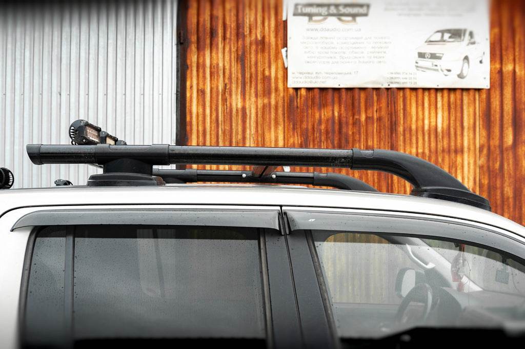 Shark Black roof rails (with crossbars) for Volkswagen Amarok 2010-2022 - Reelken Auto