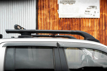 Shark Black roof rails (with crossbars) for Volkswagen Amarok 2010-2022 - Reelken Auto