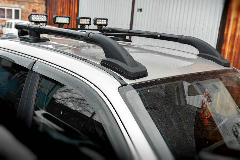 Shark Black roof rails (with crossbars) for Volkswagen Amarok 2010-2022 - Reelken Auto