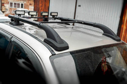 Shark Black roof rails (with crossbars) for Volkswagen Amarok 2010-2022 - Reelken Auto