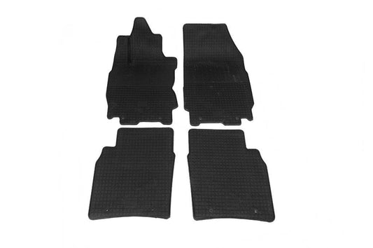 Rubber mats (4 pcs, Polytep) for Nissan Note 2004-2012 - Reelken Auto